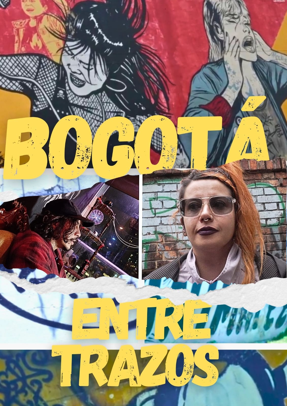 Póster de Bogotá entre trazos