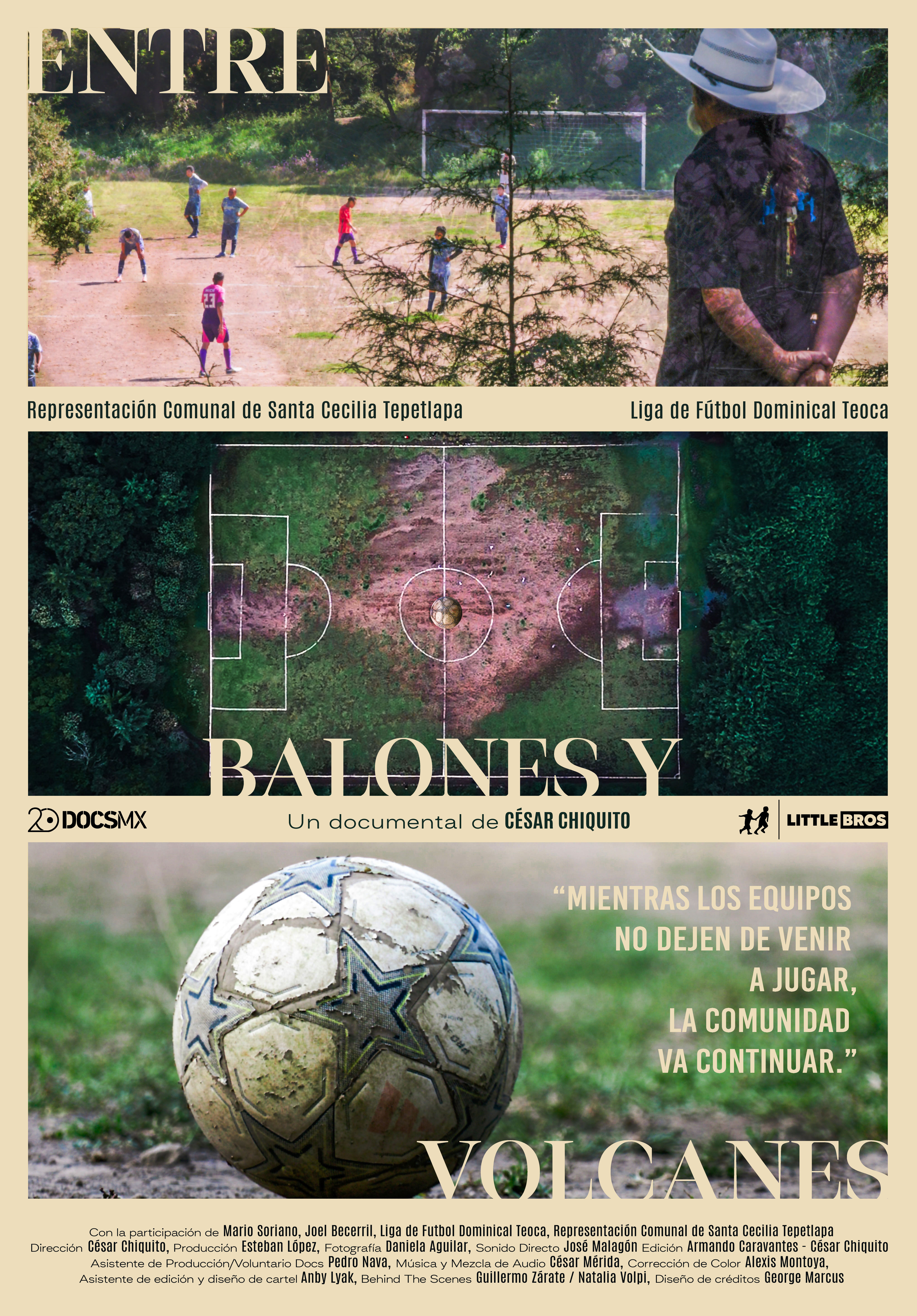 Póster de Entre balones y volcanes